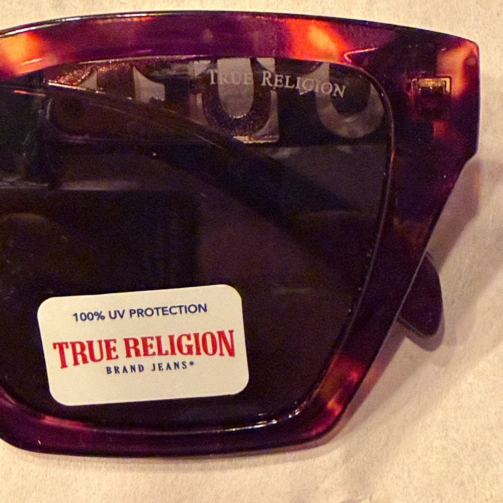 True Religion Tortoiseshell Sunglasses NWT - Picture 3 of 7